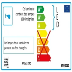 Nordlux Appliques Murales Et Spots Applique LED De Salle De Bain Métal Argent L40cm -Luminaires Soldes 202 applique led de salle de bain metal argent l40cm 2