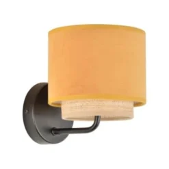 Corep Appliques Murales Et Spots Applique Métal Velours Et Raphia D15cm -Luminaires Soldes 202 applique metal velours et raphia d15cm 8