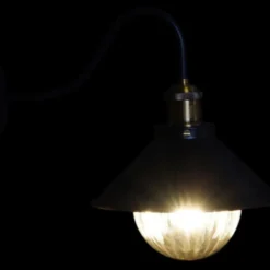 Wadiga Appliques Murales Et Spots Applique Murale Col De Cygne Métal Noir Et Doré - 22x26x25cm -Luminaires Soldes 202 applique murale col de cygne metal noir et dore 22x26x25cm 2