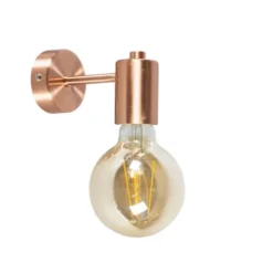 QAZQA Appliques Murales Et Spots Applique Murale En Acier Cuivre -Luminaires Soldes 202 applique murale en acier cuivre 5