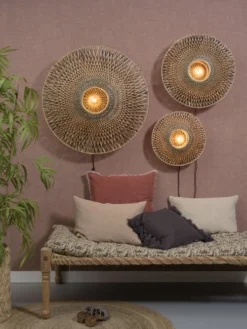 Good & Mojo Appliques Murales Et Spots Applique Murale En Bambou D87 -Luminaires Soldes 202 applique murale en bambou d87 3