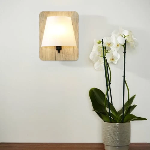 Lucide Appliques Murales Et Spots Applique Murale En Bois Clair Et Polypropylène H25cm 4 Lucide Appliques Murales Et Spots Applique Murale En Bois Clair Et Polypropylène H25cm – Image 2