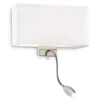 Keria Appliques Murales Et Spots Applique Murale En Fabric Blanc -Luminaires Soldes 202 applique murale en fabric blanc