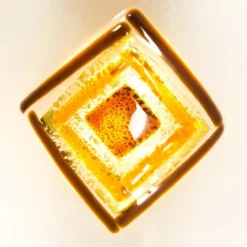 Keria Appliques Murales Et Spots Applique Murale En Glass Ambre -Luminaires Soldes 202 applique murale en glass ambre 5