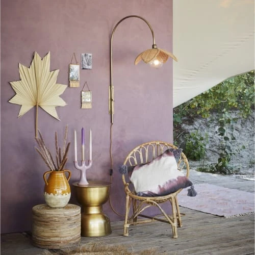 Madam Stoltz Appliques Murales Et Spots Applique Murale En Jute 4 Madam Stoltz Appliques Murales Et Spots Applique Murale En Jute – Image 2