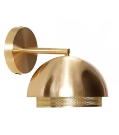 Hubsch Appliques Murales Et Spots Applique Murale En Métal Noir Ronde -Luminaires Soldes 202 applique murale en laiton dore ronde