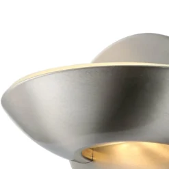 Globo Appliques Murales Et Spots Applique Murale En Métal Argente -Luminaires Soldes 202 applique murale en metal argente 2