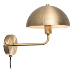 Leitmotiv Appliques Murales Et Spots Applique Murale En Métal Bonnet Doré Antique -Luminaires Soldes 202 applique murale en metal bonnet dore antique 2