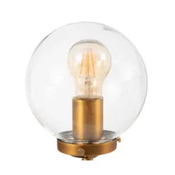 Ixia Appliques Murales Et Spots Applique Murale En Métal Doré Et Noir Globe En Verre H32,5cm -Luminaires Soldes 202 applique murale en metal dore et noir globe en verre h32 5cm 4