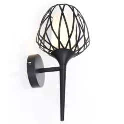 Keria Appliques Murales Et Spots Applique Murale En Métal Noir 11 Keria Appliques Murales Et Spots Applique Murale En Métal Noir -Luminaires Soldes 202 applique murale en metal noir 3