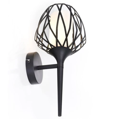 Keria Appliques Murales Et Spots Applique Murale En Métal Noir 6 Keria Appliques Murales Et Spots Applique Murale En Métal Noir – Image 4