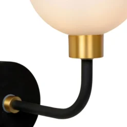 Lucide Appliques Murales Et Spots Applique Murale En Métal Noir -Luminaires Soldes 202 applique murale en metal noir 9