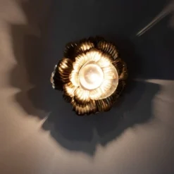 Luminaires Soldes 202 -Luminaires Soldes 202 applique murale fleur en metal dore 1000 8 18 227978 2