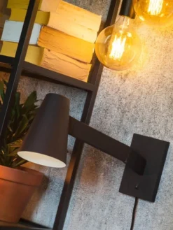 It's About Romi Appliques Murales Et Spots Applique Murale Noire H20cm -Luminaires Soldes 202 applique murale noire h20cm 3