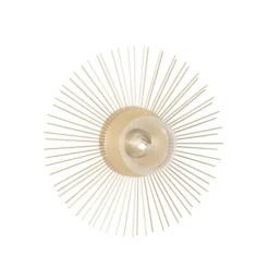 Maisons Du Monde Appliques Murales Et Spots Applique Murale Soleil, En Métal Doré Et Verre