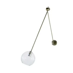 Maisons Du Monde Appliques Murales Et Spots Applique Réglable En Métal Doré Mat Et Verre