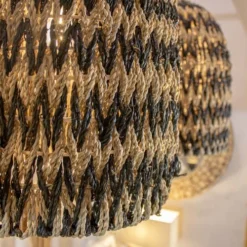 Pirouette Paris Suspensions Cache Ampoule En Jonc De Mer Noir -Luminaires Soldes 202 cache ampoule en jonc de mer noir 2