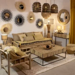 Pirouette Paris Suspensions Cache Ampoule En Jonc De Mer Noir -Luminaires Soldes 202 cache ampoule en jonc de mer noir 3