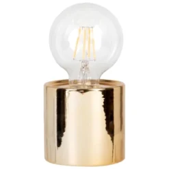 Maisons Du Monde Guirlandes Et Décorations Lumineuses Déco Lumineuse En Métal Doré Et Globe En Verre