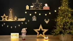 Maisons Du Monde Décorations Lumineuses De Noël Déco Murale étoile Lumineuse En Métal 50x50 -Luminaires Soldes 202 deco murale etoile lumineuse en metal 50x50 1000 11 40 171830 11