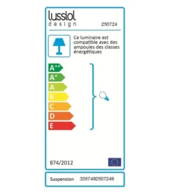 Lussiol Lighting Suspensions En Béton Blanc D. 0 Cm -Luminaires Soldes 202 en beton blanc d 0 cm 2