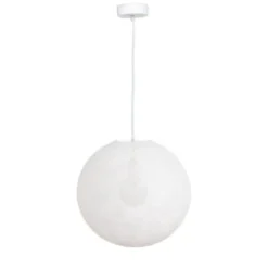 La Case De Cousin Paul Suspensions Globe Blanc D36cm -Luminaires Soldes 202 globe blanc d36cm 3