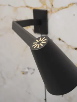 It's About Romi Appliques Murales Et Spots Grande Applique Noire H25cm -Luminaires Soldes 202 grande applique noire h25cm 2