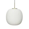 Hubsch Suspensions Grande Suspension En Verre Blanc -Luminaires Soldes 202 grande suspension en verre blanc