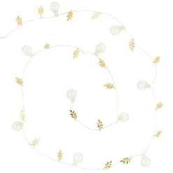 Maisons Du Monde Guirlandes Et Décorations Lumineuses Guirlande Lumineuse Blanche Et Dorée 10 LED L120