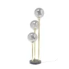 Kare Design Lampadaires Lampadaire 3 Globes En Verre, Acier Doré Et Marbre H83 -Luminaires Soldes 202 lampadaire 3 globes en verre acier dore et marbre h83