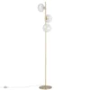 Maisons Du Monde Lampadaires Lampadaire 3 Globes En Verre Et Métal Doré H153 -Luminaires Soldes 202 lampadaire 3 globes en verre et metal dore h153 1000 9 28 210112 1