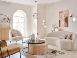 Maisons Du Monde Lampadaires Lampadaire 3 Globes En Verre Et Métal Doré H153 -Luminaires Soldes 202 lampadaire 3 globes en verre et metal dore h153 1000 9 28 210112 3