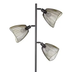 Maisons Du Monde Lampadaires Lampadaire 3 Spots En Métal Noir Et Doré H165 -Luminaires Soldes 202 lampadaire 3 spots en metal noir et dore h165 1000 8 34 171742 2