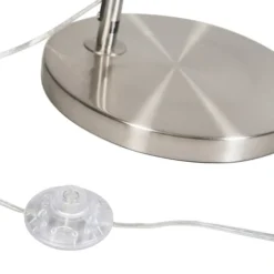 QAZQA Lampadaires Lampadaire à Arc En Acier Gris -Luminaires Soldes 202 lampadaire a arc en acier gris 3