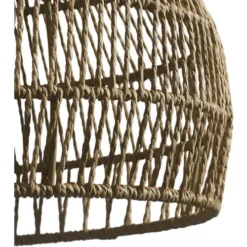 ATHM DESIGN Lampadaires Lampadaire Abat Jour Aspect Rotin Beige Et Pied Métal Noir -Luminaires Soldes 202 lampadaire abat jour aspect rotin beige et pied metal noir 3