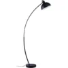ATHM DESIGN Lampadaires Lampadaire Abat Jour Et Pied Métal Noir -Luminaires Soldes 202 lampadaire abat jour et pied metal noir