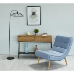 ATHM DESIGN Lampadaires Lampadaire Abat Jour Et Pied Métal Noir -Luminaires Soldes 202 lampadaire abat jour et pied metal noir 12