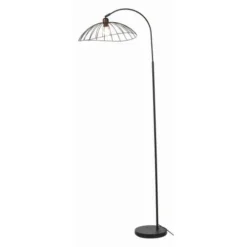 ATHM DESIGN Lampadaires Lampadaire Abat Jour Et Pied Métal Noir -Luminaires Soldes 202 lampadaire abat jour et pied metal noir 14