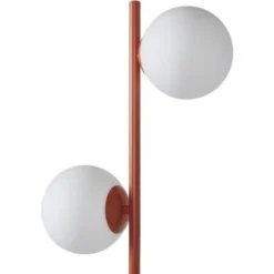 ATHM DESIGN Lampadaires Lampadaire Abat Jour Verre Pied Metal Brossé Marron -Luminaires Soldes 202 lampadaire abat jour verre pied metal brosse marron 2