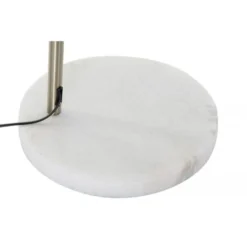 Wadiga Lampadaires Lampadaire Arc Doré Avec Base Ronde Blanche H195cm -Luminaires Soldes 202 lampadaire arc dore avec base ronde blanche h195cm 3