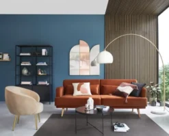 Maisons Du Monde Lampadaires Lampadaire Arqué En Métal Doré, Marbre Blanc Et Abat-jour Teinté Crème H195 -Luminaires Soldes 202 lampadaire arque en metal dore marbre blanc et abat jour teinte creme h195 1000 10 25 219293 5