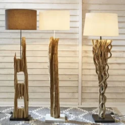 Maisons Du Monde Lampadaires Lampadaire Avec Abat-jour En Coton Ivoire H169 -Luminaires Soldes 202 lampadaire avec abat jour en coton ivoire h169 1000 11 21 122037 11