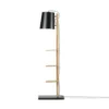 It's About Romi Lampadaires Lampadaire Avec étagères Métal/bois Noir H168cm -Luminaires Soldes 202 lampadaire avec etageres metal bois noir h168cm