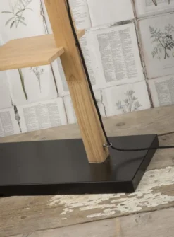 It's About Romi Lampadaires Lampadaire Avec étagères Métal/bois Noir H168cm -Luminaires Soldes 202 lampadaire avec etageres metal bois noir h168cm 2