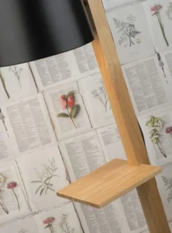 It's About Romi Lampadaires Lampadaire Avec étagères Métal/bois Noir H168cm -Luminaires Soldes 202 lampadaire avec etageres metal bois noir h168cm 3