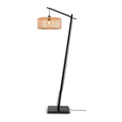 Good & Mojo Lampadaires Lampadaire Bambou Noir H176cm