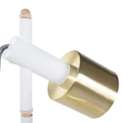 Beliani Lampadaires Lampadaire Blanc -Luminaires Soldes 202 lampadaire blanc 2