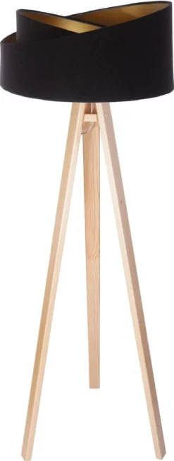 BPS Koncept Lampadaires Lampadaire Bois Clair H145