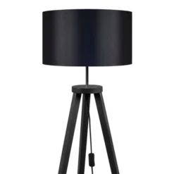 Tosel Lampadaires Lampadaire Bois Noir -Luminaires Soldes 202 lampadaire bois noir 2