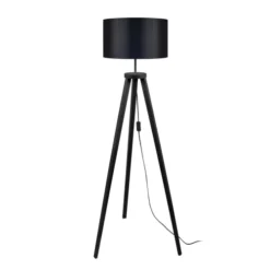 Tosel Lampadaires Lampadaire Bois Noir
